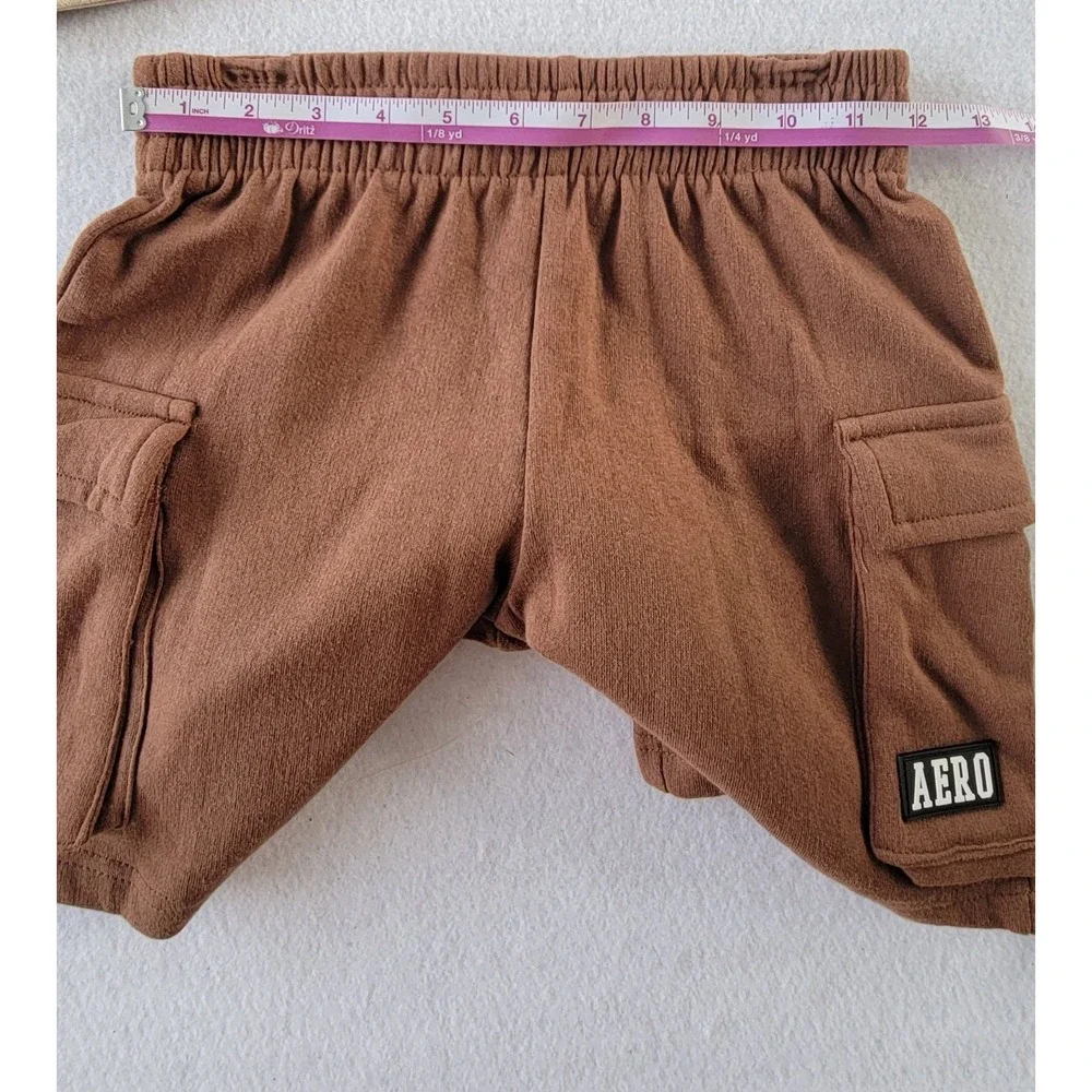 AEROPOSTALE Brown And Cream  BOYS Cargo Shorts Size‎ Small